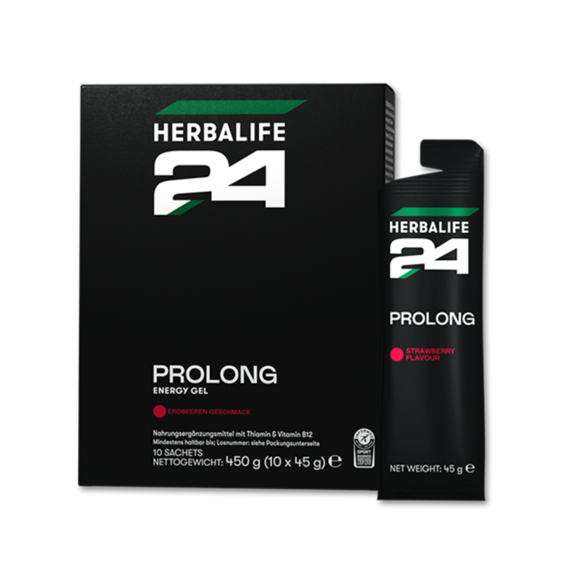 HERBALIFE - Prolong Energy Gel Erdbeere 10 Beutel à 45g
