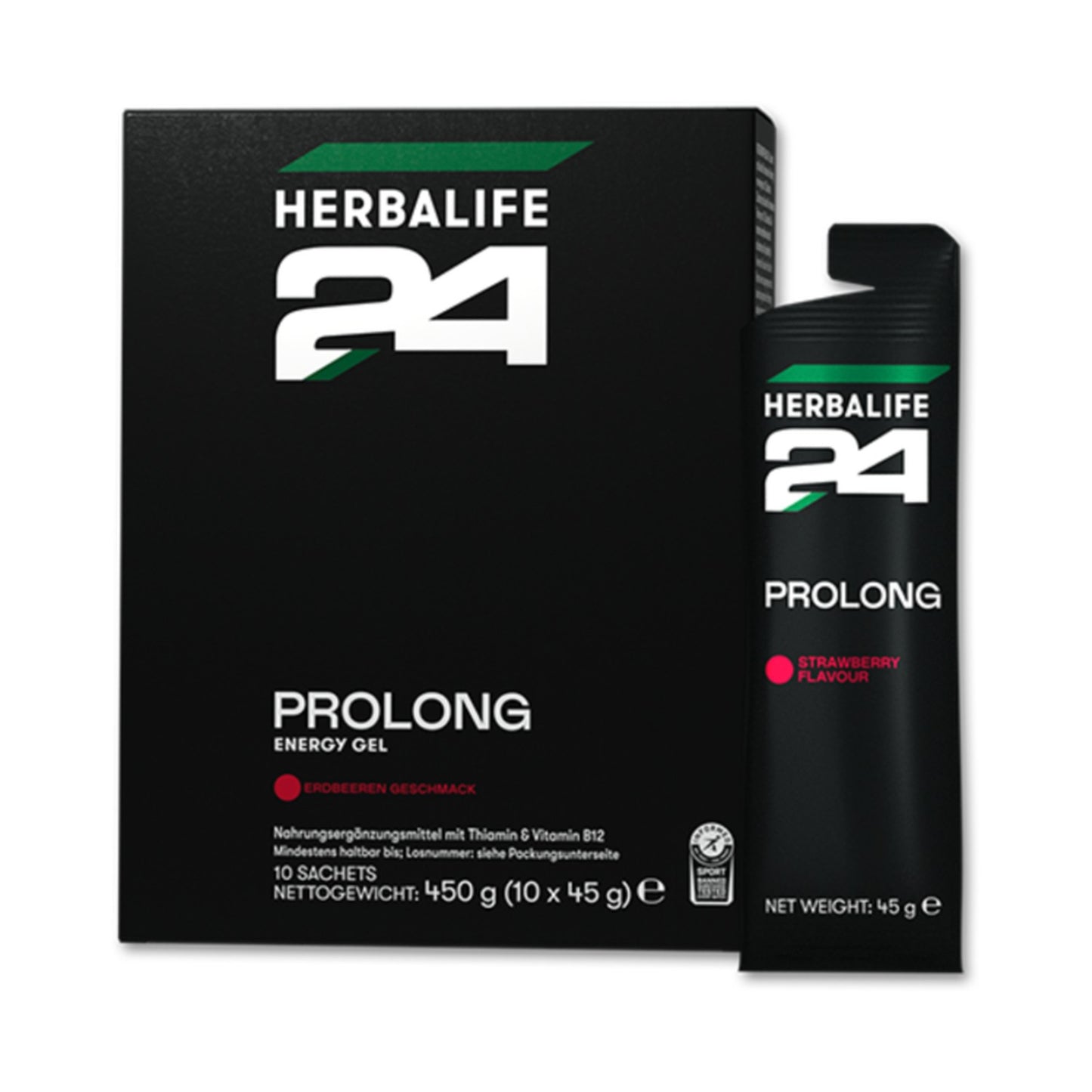 Herbalife24® Prolong Energy Gel Erdbeere 10 Beutel