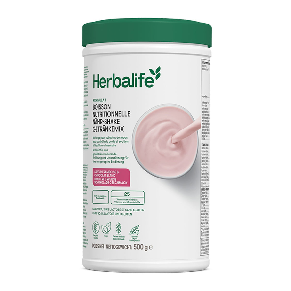 formula 1 shake himbeere weisse schokolade 500g