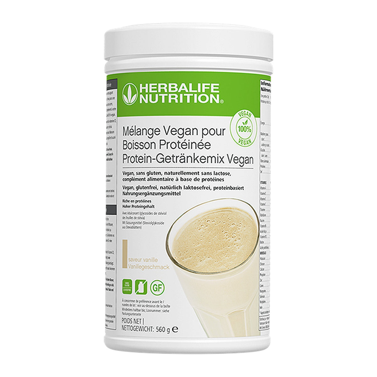 protein getrankemix vegan vanille 560g