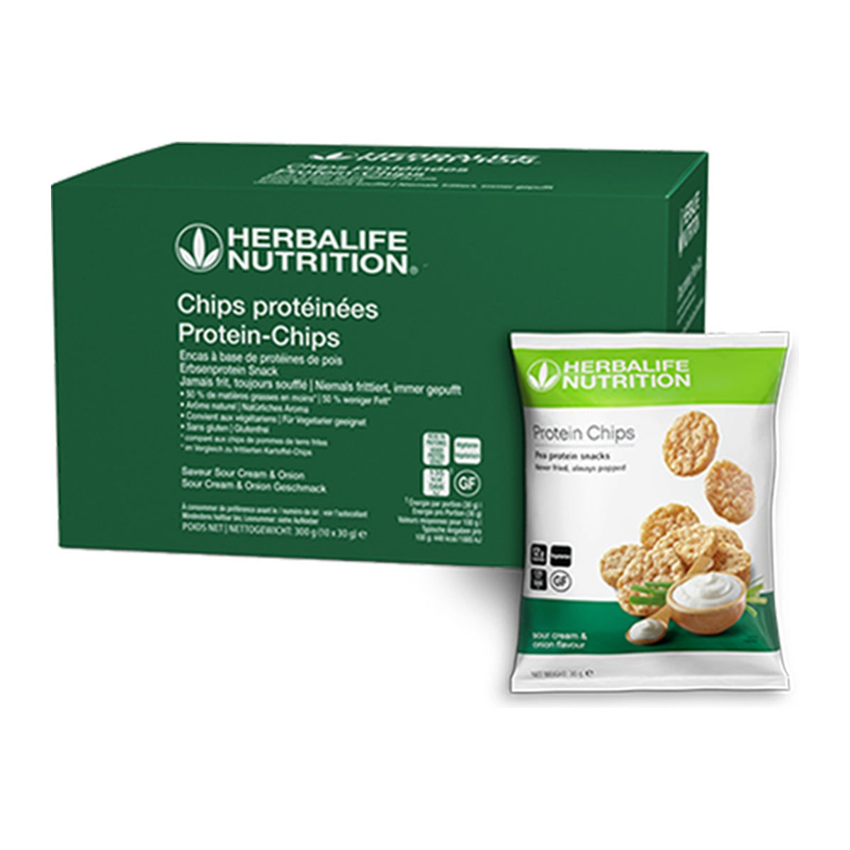 Protein-Chips 10 Packungen — Sour Cream & Onion