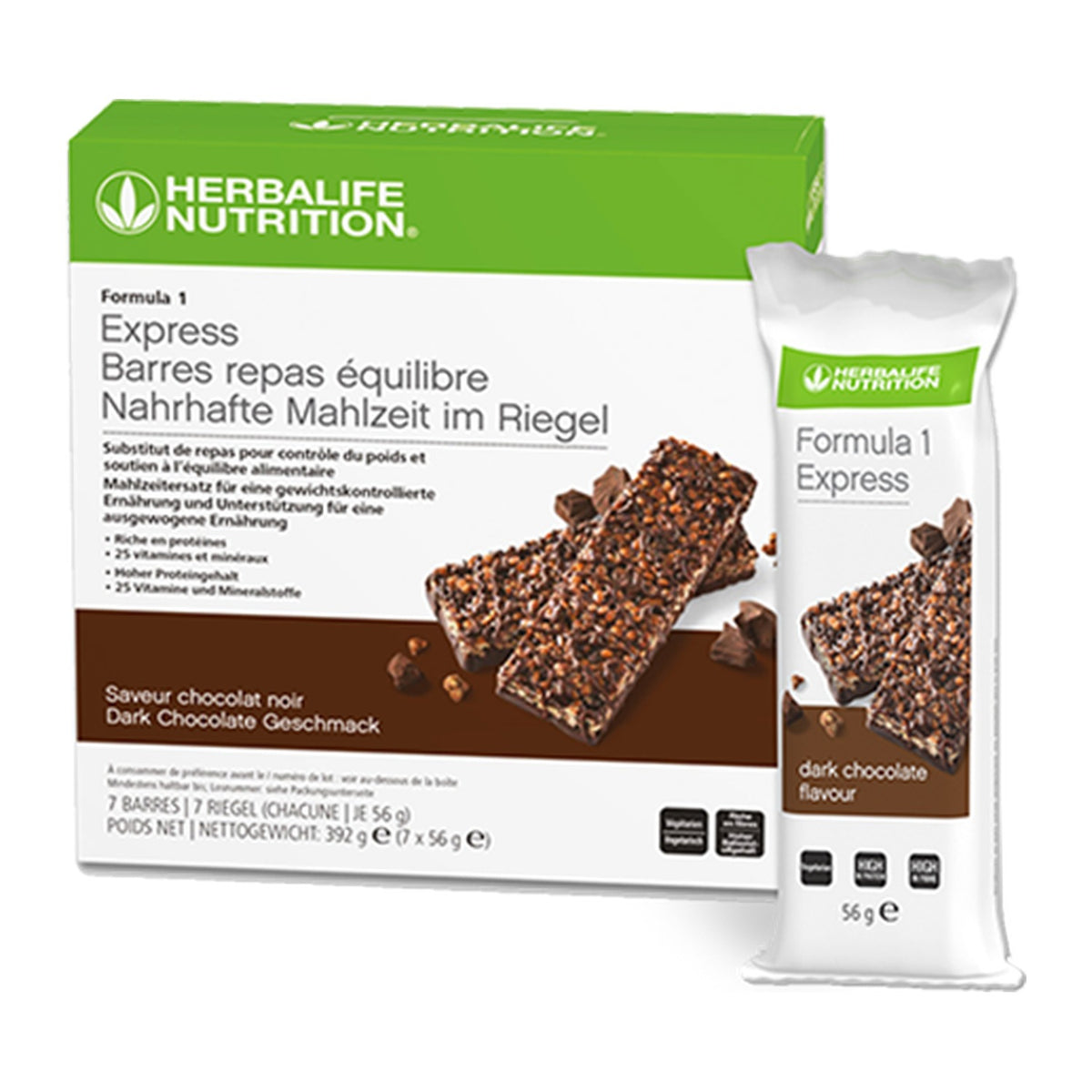 Formula 1 Express Riegel 7 Stück — Dark Chocolate