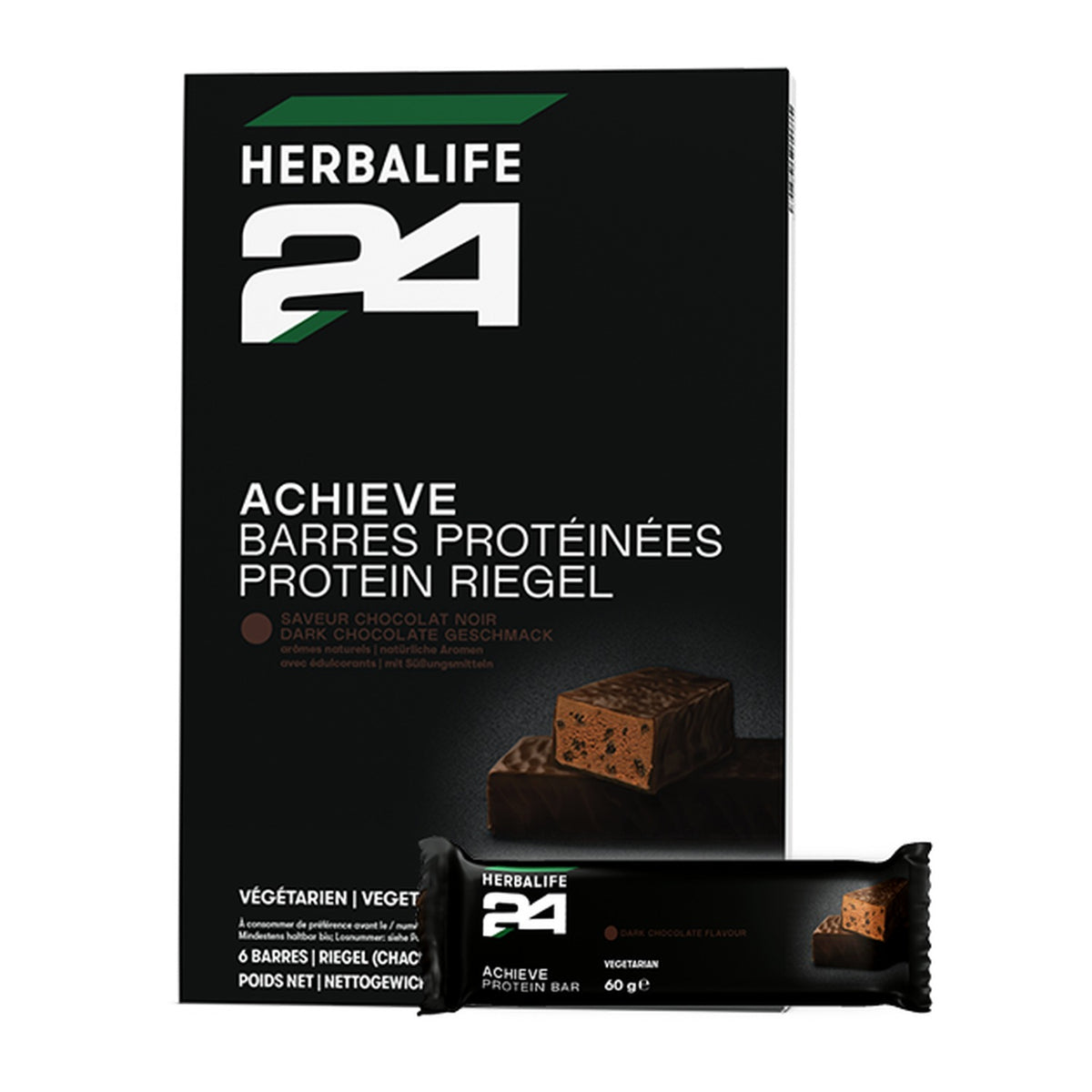 h24 achieve protein riegel dark chocolate