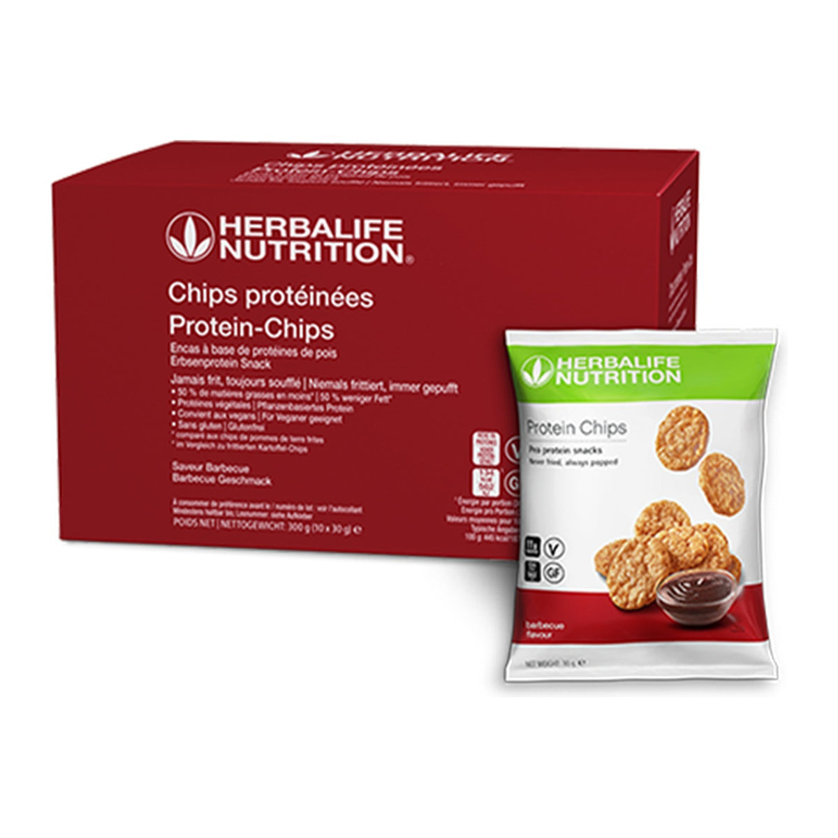 Protein-Chips 10 Packungen — Barbecue