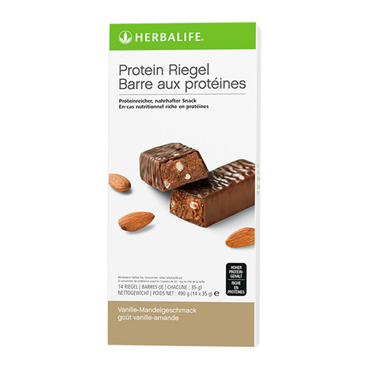 Protein Riegel 14 Stück — Vanille-Mandel